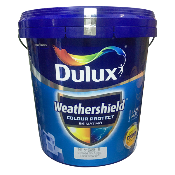 [ COMBO 4 THÙNG 15L ] Sơn ngoại thất Dulux Weathershield Colour Protect bề mặt mờ E015 thùng 15L
