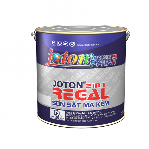Sơn sắt mạ kẽm JOTON REGAL LON 3L CÁC MÀU CÒN LẠI