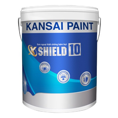Sơn ngoại thất siêu hạng chống bám bụi Kansai X-Shield 10 - 1L