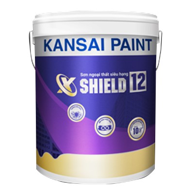 Sơn ngoại thất siêu hạng Kansai X-Shield 12 bảo vệ 10 năm - 5L