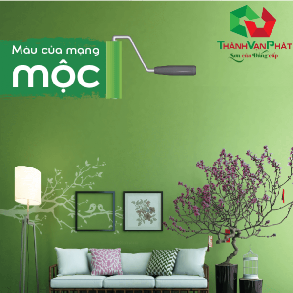 Bí quyết chọn màu sơn nước (sơn nhà) đẹp theo phong thủy - Mệnh Mộc