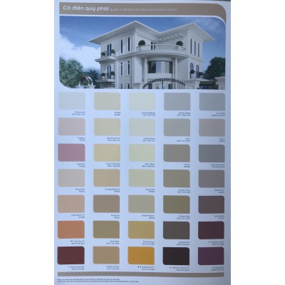 Bảng màu sơn Dulux Weathershield