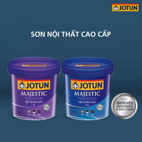Hãng Sơn Jotun ra mắt sản phẩm Jotun Majestic Đẹp hảo hảo Bóng (mới) và Majestic Đẹp hoàn hảo mờ MỚI