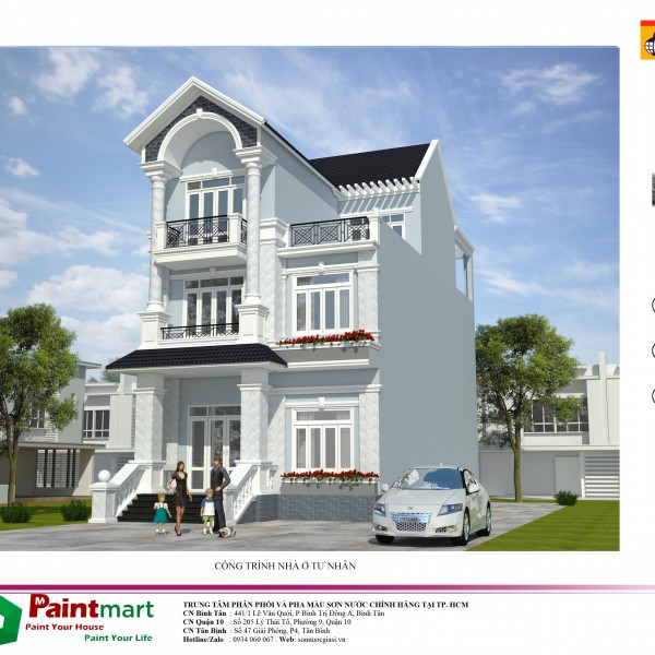 Tư  vấn Phối màu sơn nhà 3D Sơn Jotun  Miễn phí