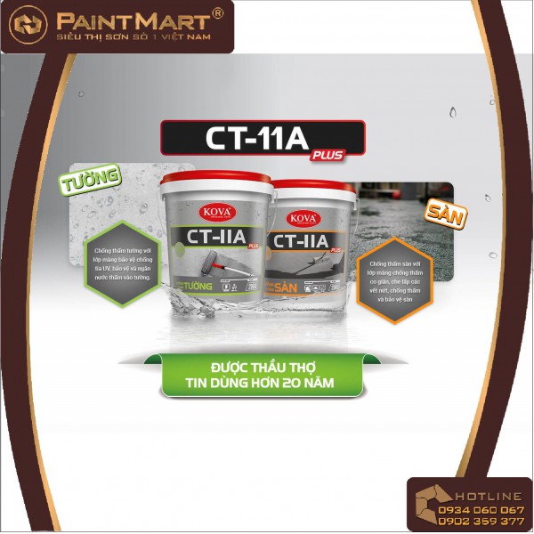 BẢNG GIÁ NIÊM YẾT NHÀ MÁY CHẤT CHỐNG THẤM CHÍNH HÃNG KOVA THÁNG 7.2019