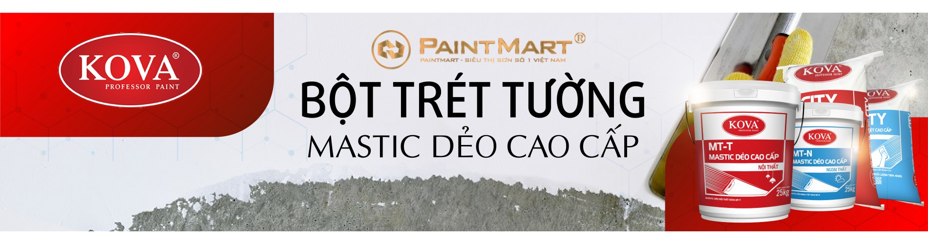 Bột trét tường Kova