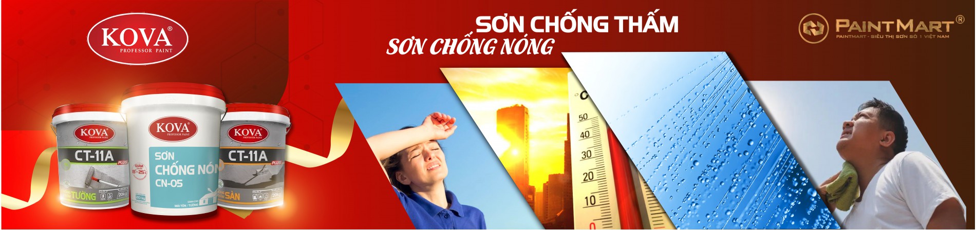 Sơn chống thấm, chống nóng Kova