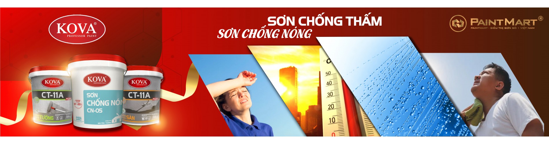 Sơn chống thấm, chống nóng Kova