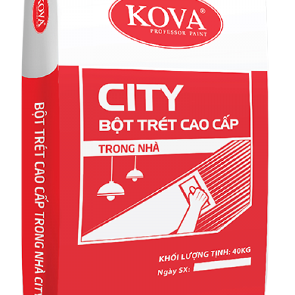 Cách pha bột trét tường Kova