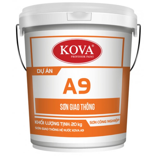 Sơn giao thông Kova A9 màu đen thùng 5Kg