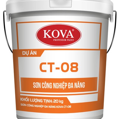 Sơn công nghiệp đa năng KOVA CT-08 không nhám màu khác thùng 5Kg
