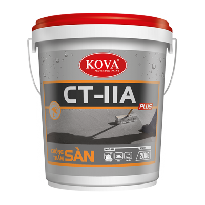 Sơn chống thấm pha xi măng KOVA CT 11A  (Sàn) thùng 4Kg