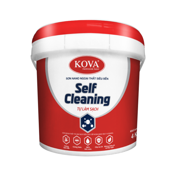 Sơn ngoại thất tự làm sạch Kova Nano Self-Cleaning bóng lon 3,5L