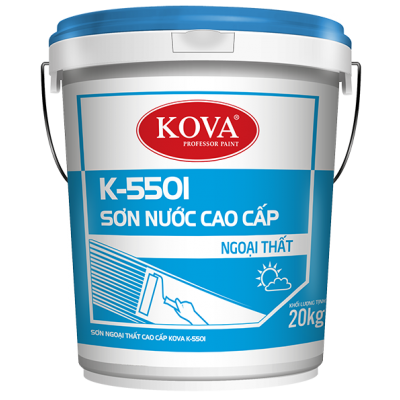 Sơn nước chống thấm cao cấp ngoài trời BÁN BÓNG K-5501 Thùng 20KG