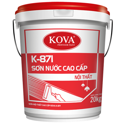 Sơn nước bóng cao cấp trong nhà Kova K-871 thùng 20KG