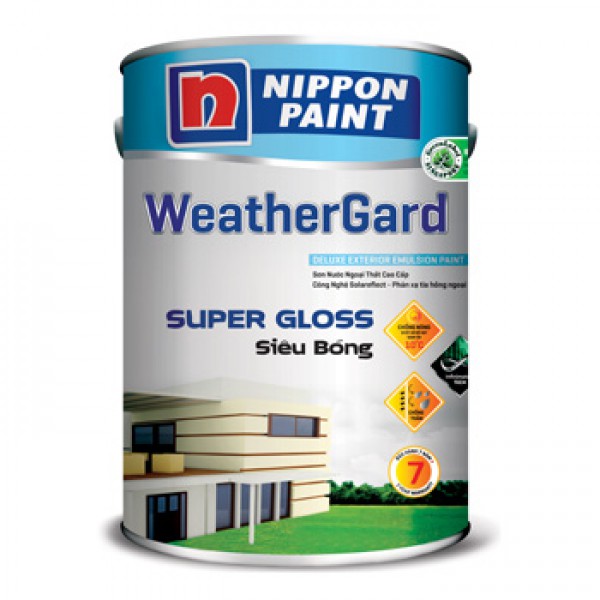 Sơn ngoại thất Nippon Weathergard siêu bóng 5L