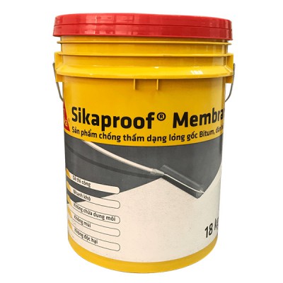 Chống thấm sàn mái đàn hồi cao sikaproof membrane 18kg