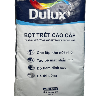 Bột trét tường nội ngoại thất Dulux A502 - 40 kg