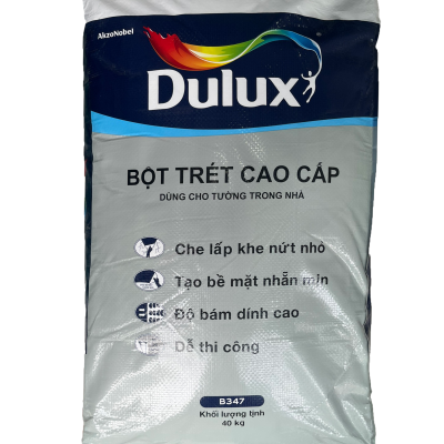 Bột trét tường cao cấp trong nhà DULUX B347 - 40kg