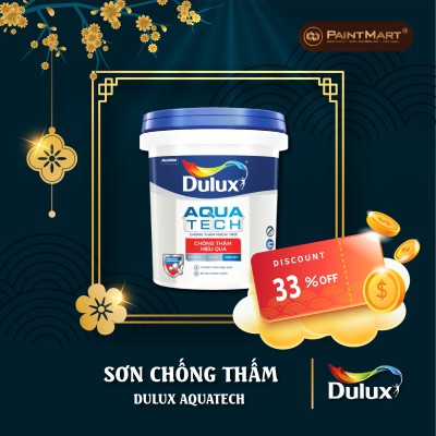 Sơn chống thấm pha xi măng Dulux Aquatech - [ SALE ĐÓN TẾT 33% ] 