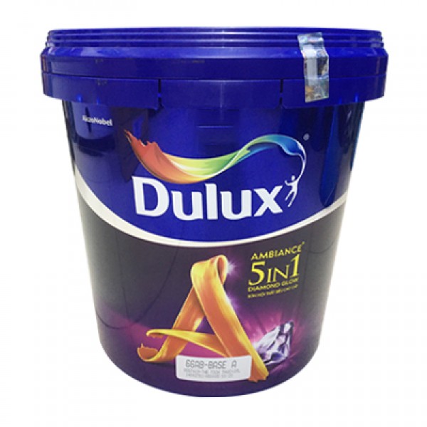 Sơn nội thất Dulux Ambiance 5 In 1 Diamond Glow siêu bóng 66AB thùng 15L