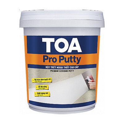 Bột trét tường ngoại thất cao cấp Toa Pro Putty - 25Kg