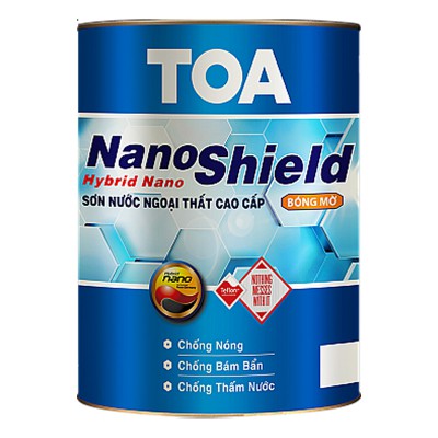 Sơn ngoại thất cao cấp Toa Nanoshield bóng mờ - 5L