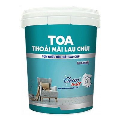 Sơn nội thất Toa Thoải Mái Lau Chùi siêu bóng - 1L
