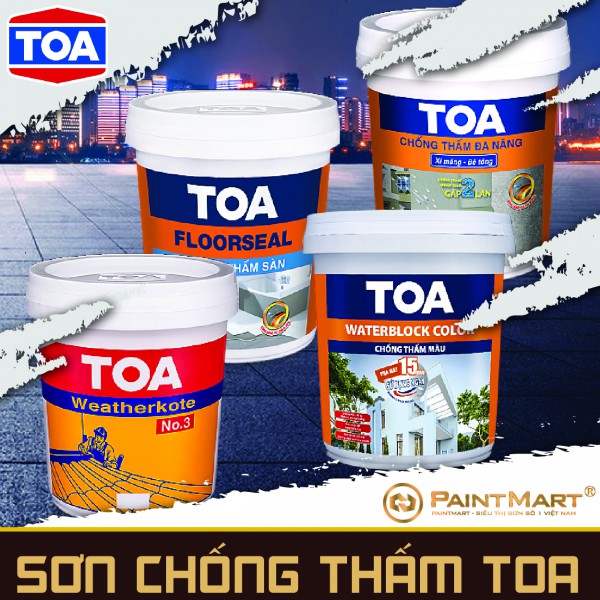 Sơn chống thấm Toa đa dạng và hiệu quả