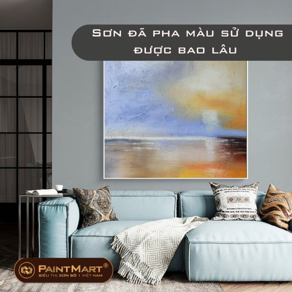 Sơn đã pha màu sử dụng được bao lâu