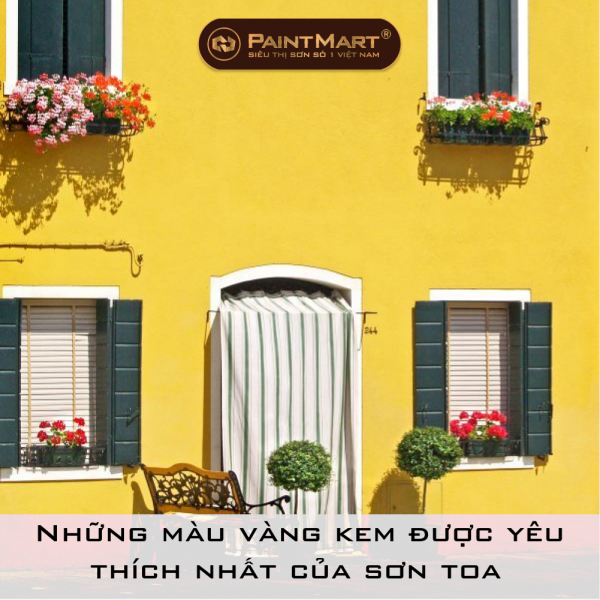 Những màu vàng kem được yêu thích nhất của sơn Toa