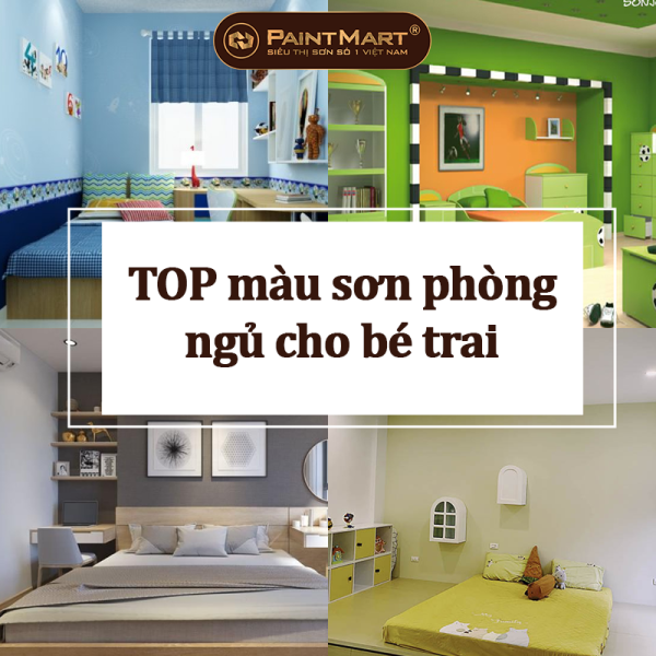 Top mã màu sơn TOA đẹp dành cho phòng ngủ bé trai