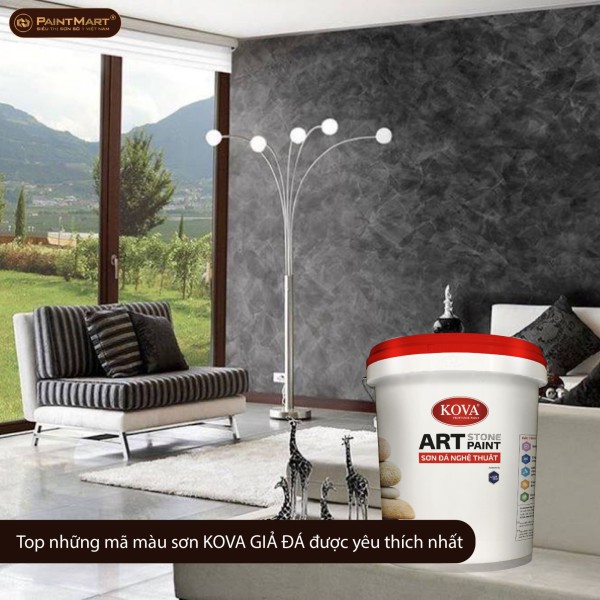 Top những mã màu sơn kova giả đá được yêu thích nhất