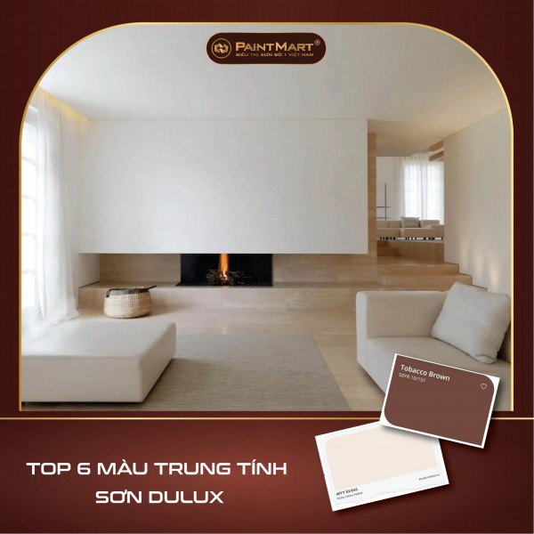 Top 6 màu trung tính ấm đẹp dành cho tường nhà sơn Dulux 