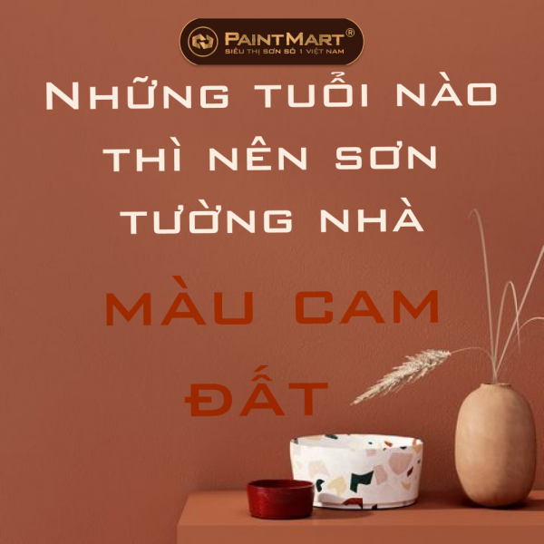 Những tuổi nào thì nên sơn tường nhà màu cam đất