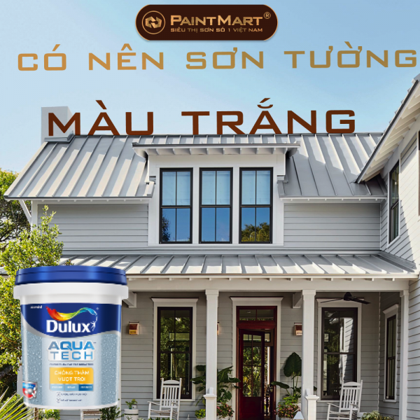 Có nên sơn tường nhà màu trắng