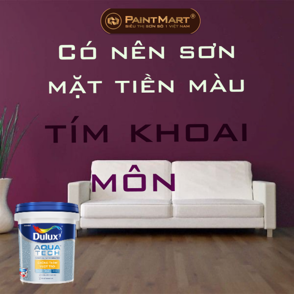 Có nên sơn mặt tiền màu tím khoai môn 