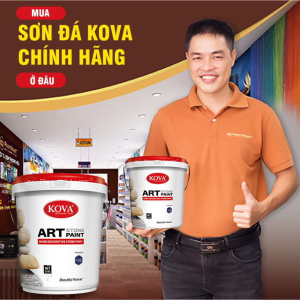 Mua sơn đá Kova chính hãng ở đâu?