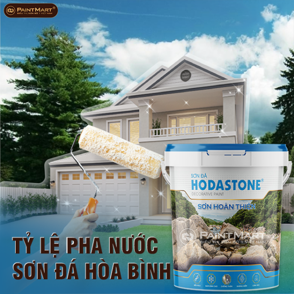 Tỷ lệ pha nước sơn đá Hòa Bình như thế nào là chuẩn?