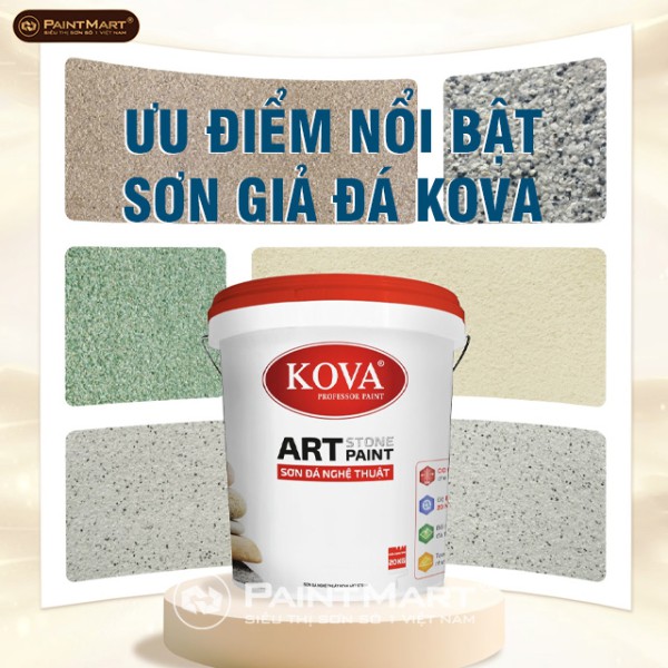 Những ưu điểm nổi bật của sơn giả đá Kova Art Stone