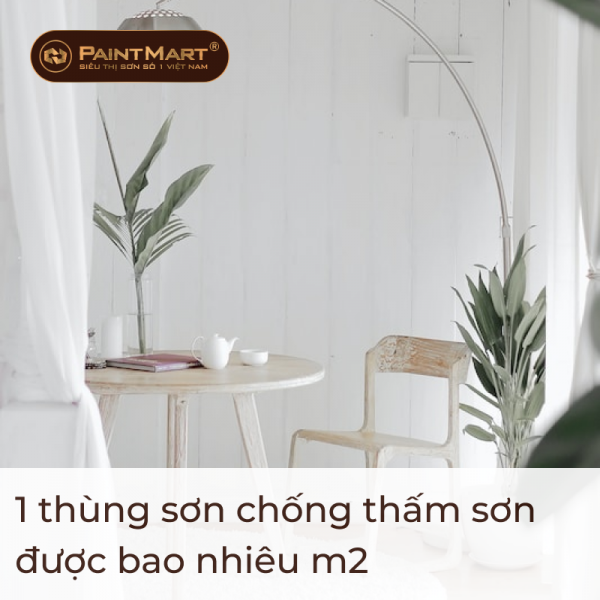 1 thùng sơn chống thấm sơn được bao nhiêu m2