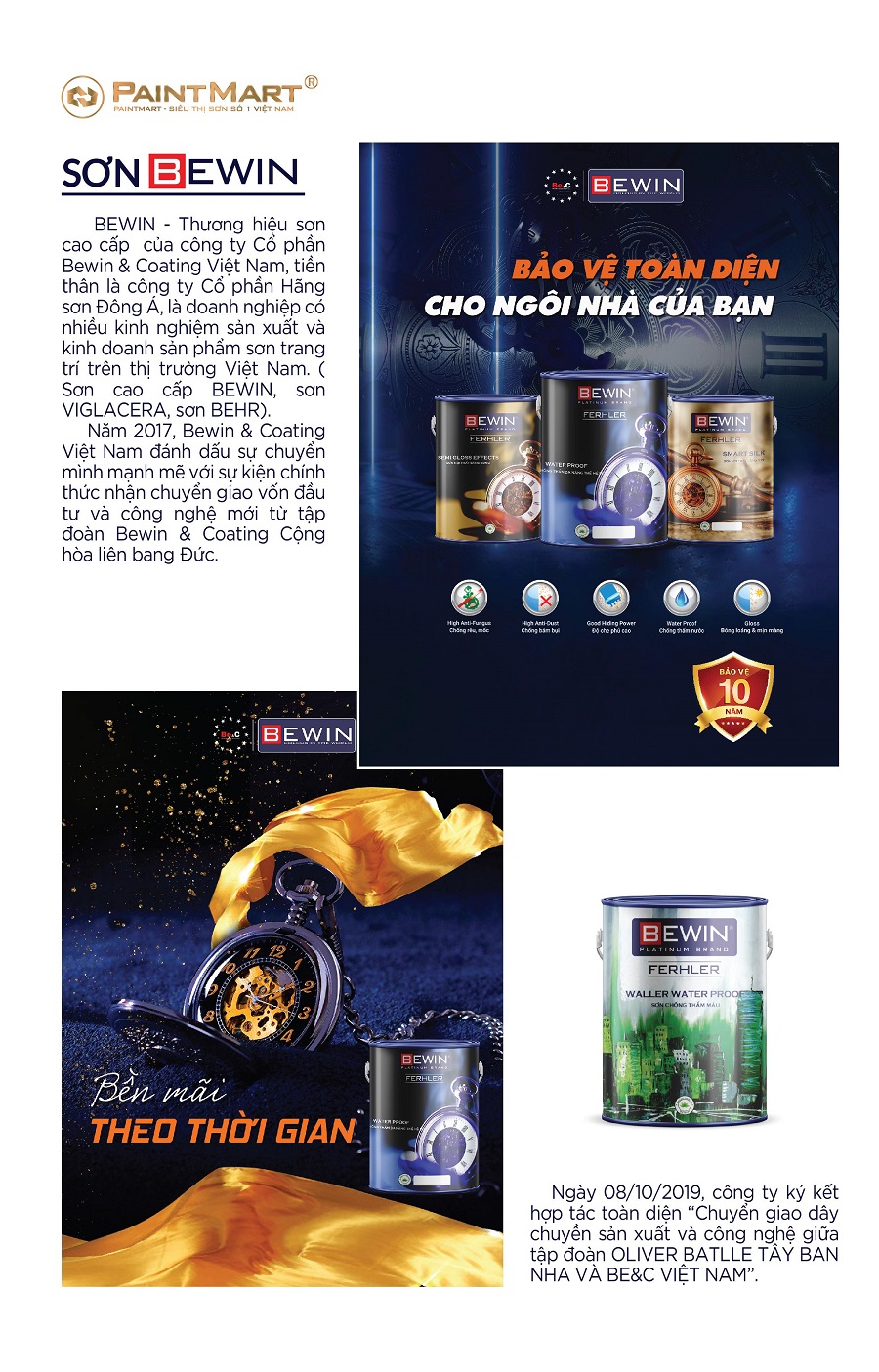 Sơn chống thấm cao cấp BEWIN