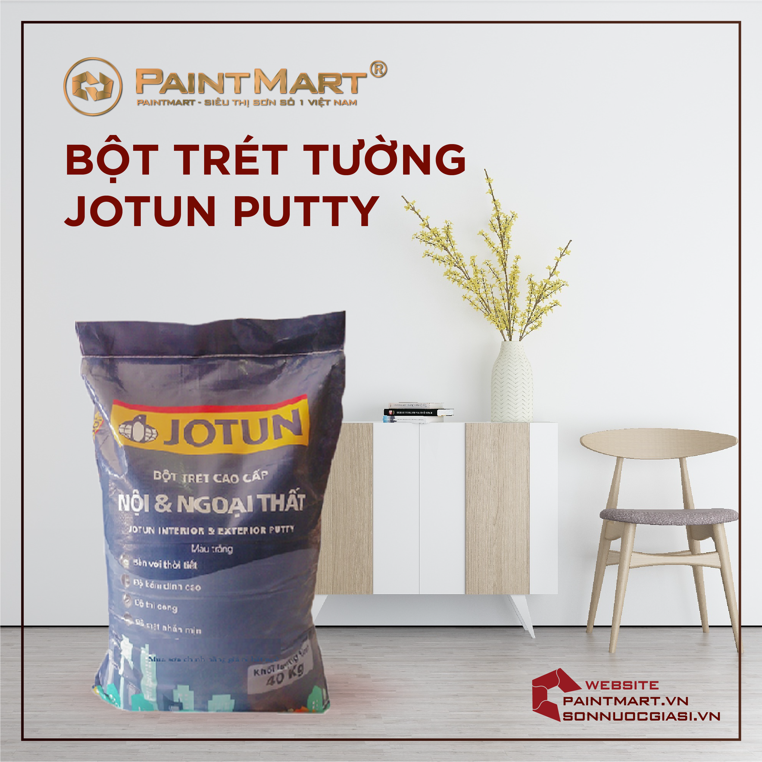 Bột trét tường Dulux