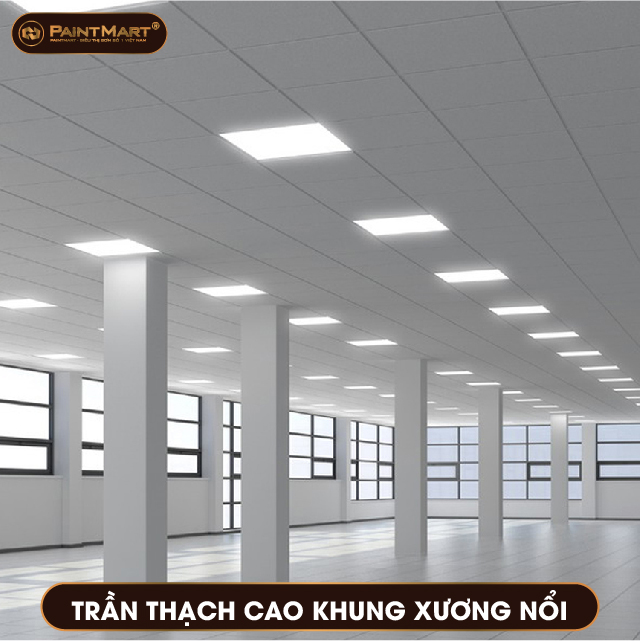 Trần thạch cao khung nổi