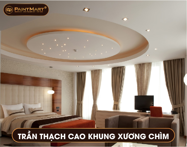 Trần thạch cao khung chìm
