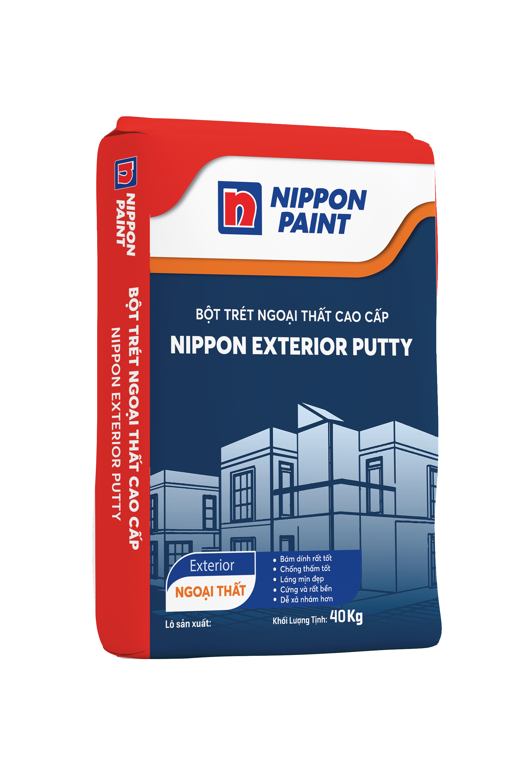 Bột trét nội thất Nippon Interior Putty 