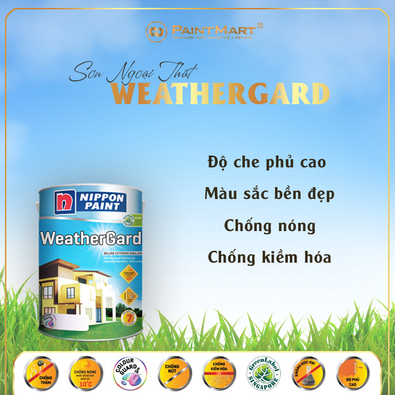 Sơn ngoại thất Nippon Weathergard 