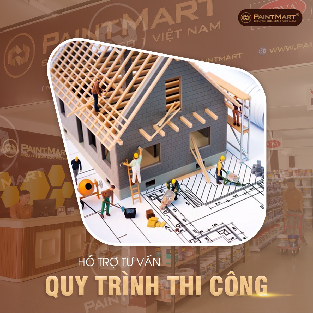 hỗ trợ tư vấn quy trình thi công sơn